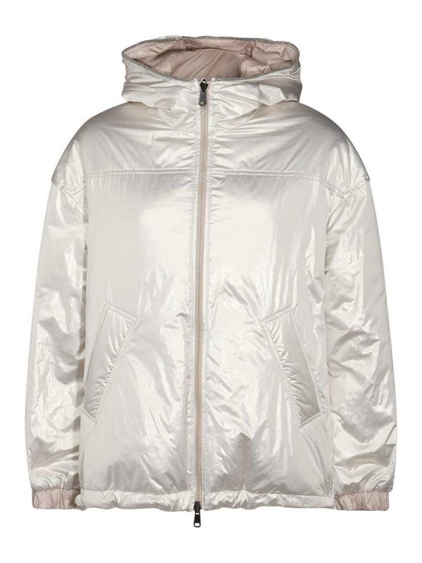 Brunello Cucinelli Blouson Rembourré - Gris