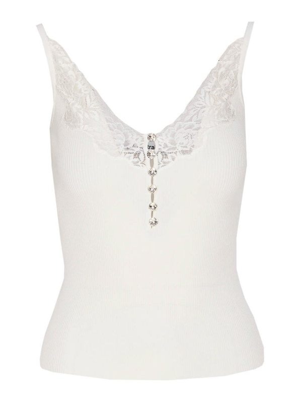 Self Portrait Top - Blanc