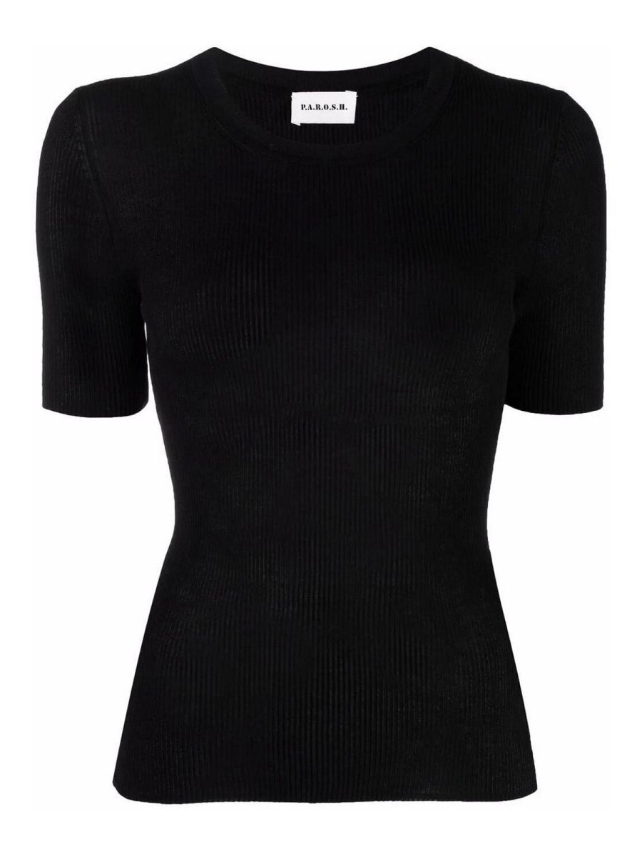 P. A.R. O.S. H. Pull Col Bateau - Noir