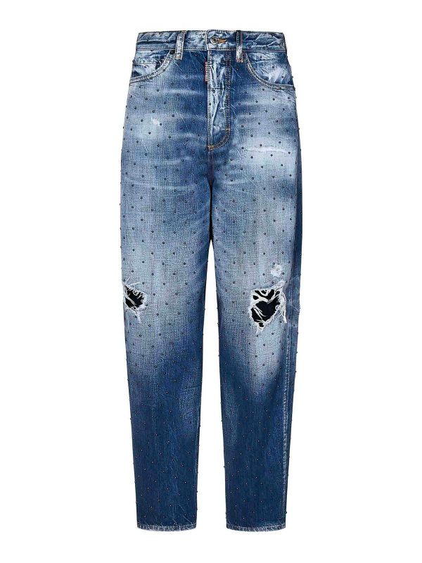 Dsquared2 Jean Bootcut - Bleu