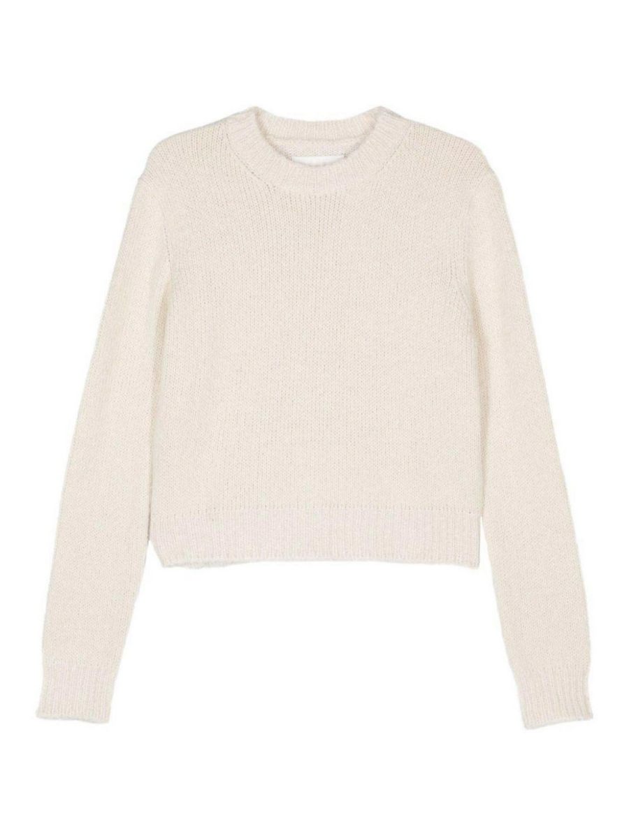 Jil Sander Pull Col Rond - Blanc