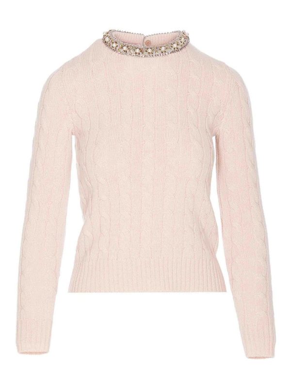 Valentino Garavani Pull Col Rond - Rose