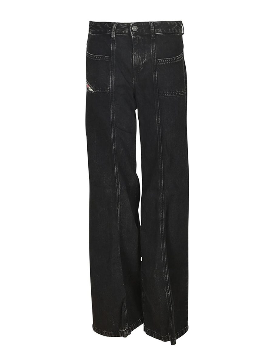 Diesel Pantalons Décontractés - Noir