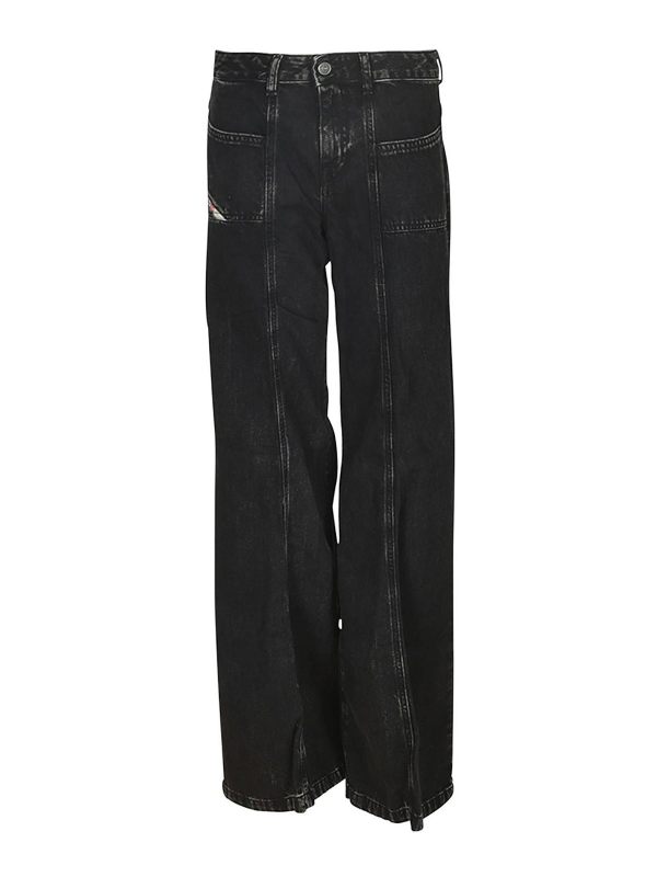 Diesel Pantalons Décontractés - Noir
