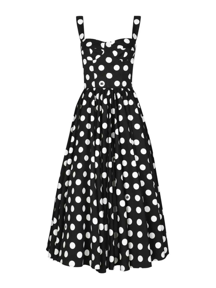 Dolce & Gabbana Robe Au Genou - Noir