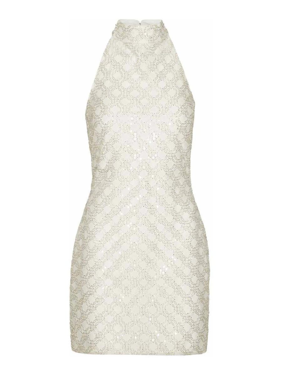 Rotate Birger Christensen Robe Courte - Blanc