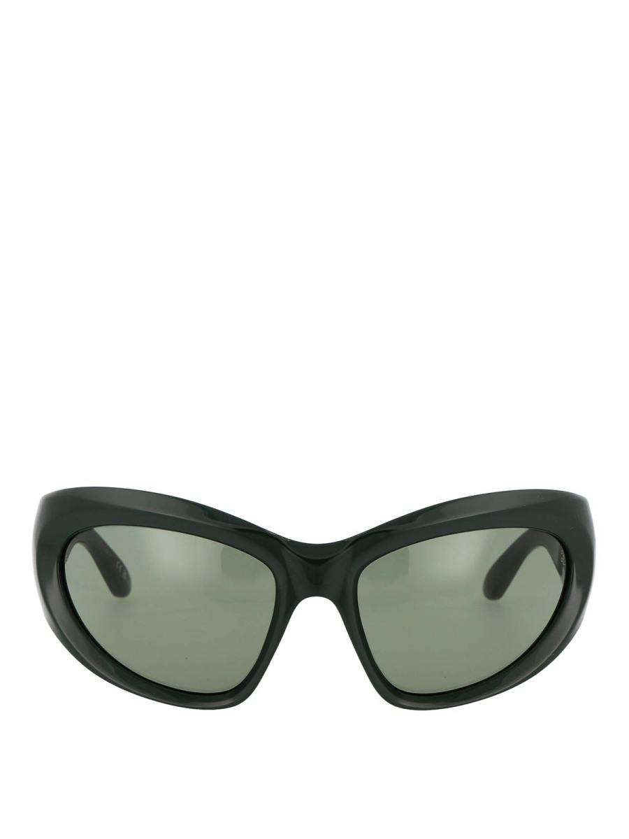 Balenciaga Lunettes De Soleil - Vert