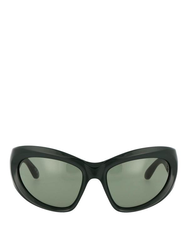 Balenciaga Lunettes De Soleil - Vert