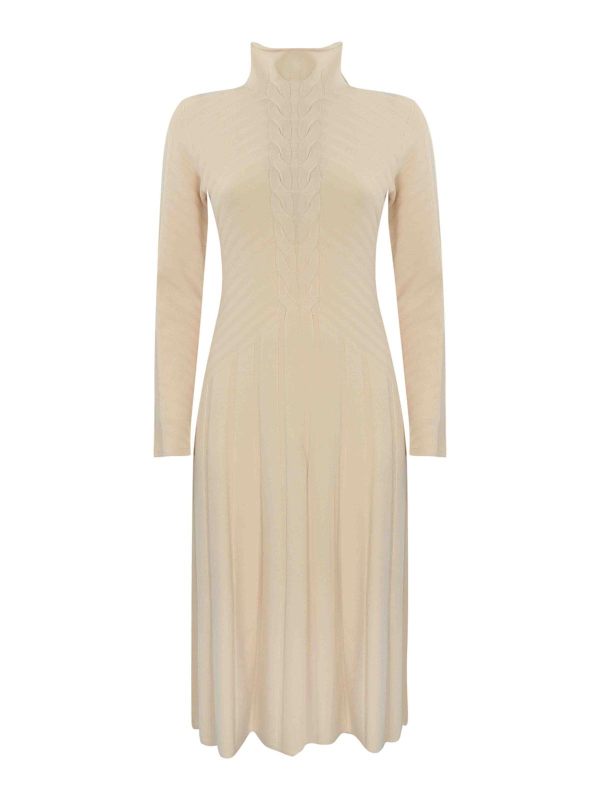 D. Exterior Robe Au Genou - Beige