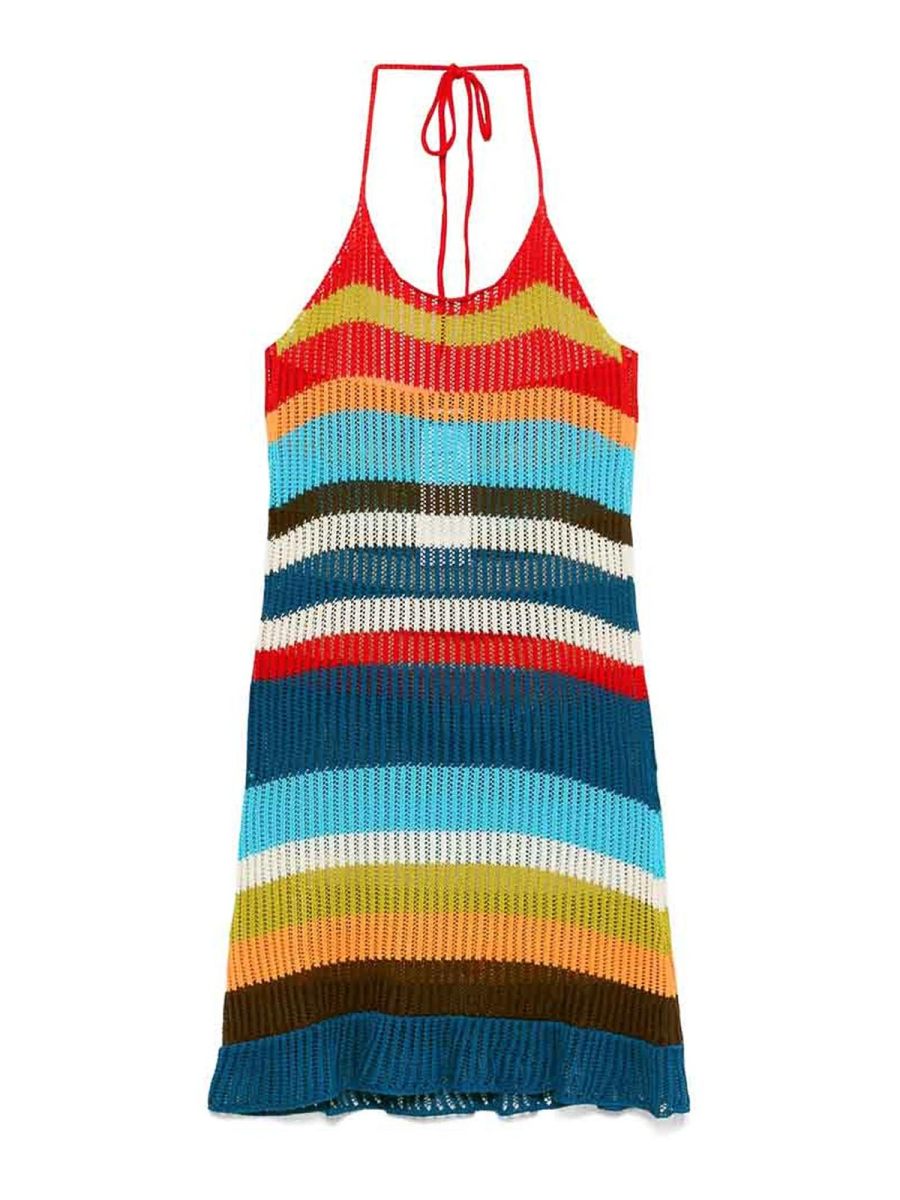 Dsquared2 Robe Au Genou - Rouge