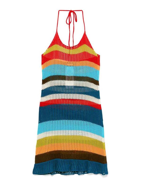 Dsquared2 Robe Au Genou - Rouge