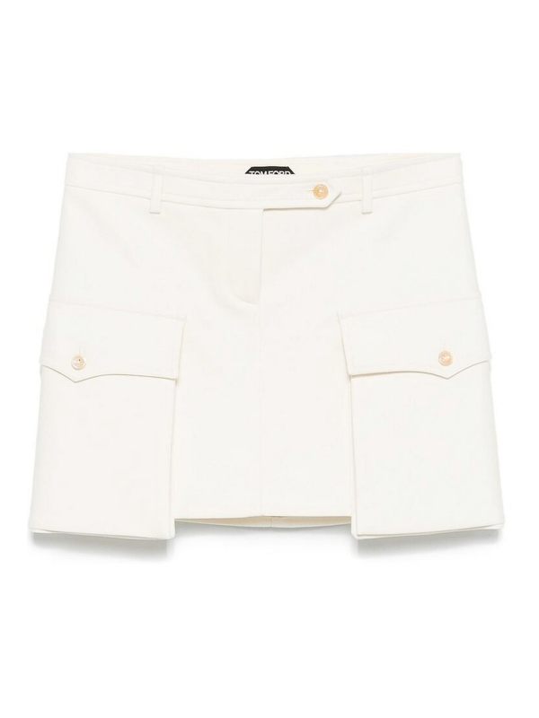 Tom Ford Jupe Midi - Blanc