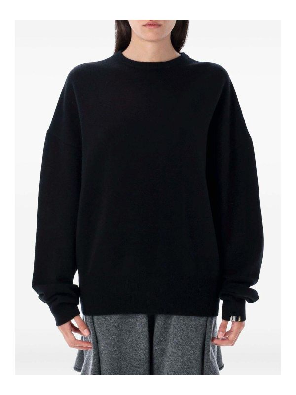 Extreme Cashmere Pull Col Rond - Noir