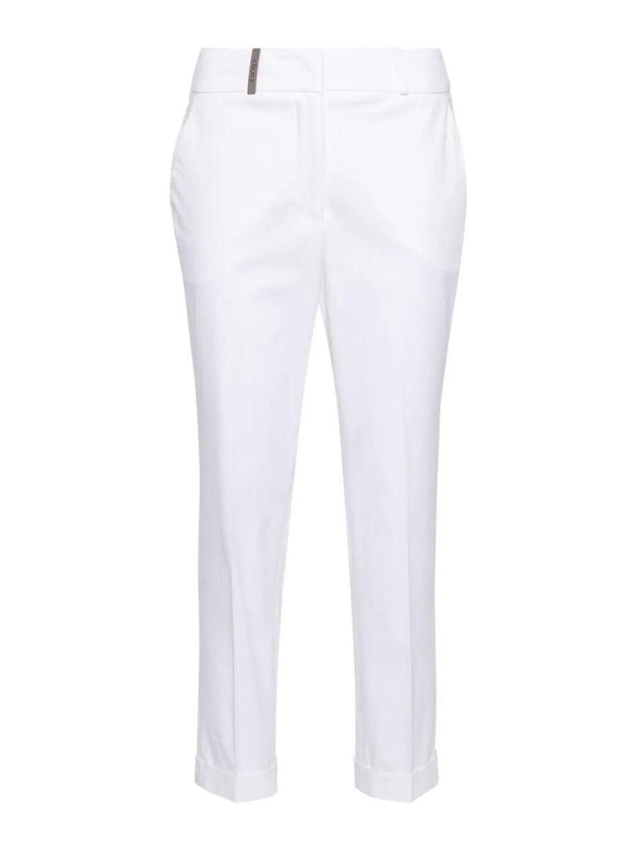 Peserico Pantalons Décontractés - Blanc