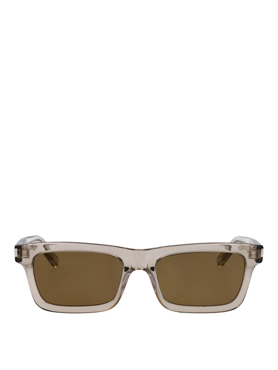 Saint Laurent Lunettes De Soleil - Beige