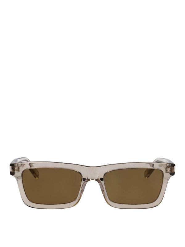 Saint Laurent Lunettes De Soleil - Beige