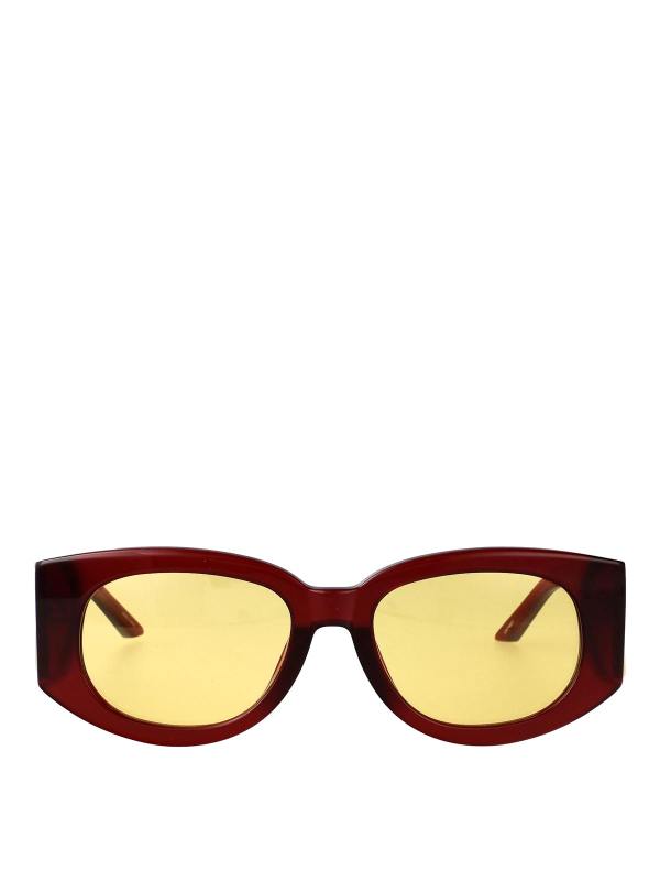 Casablanca Lunettes De Soleil - Rouge