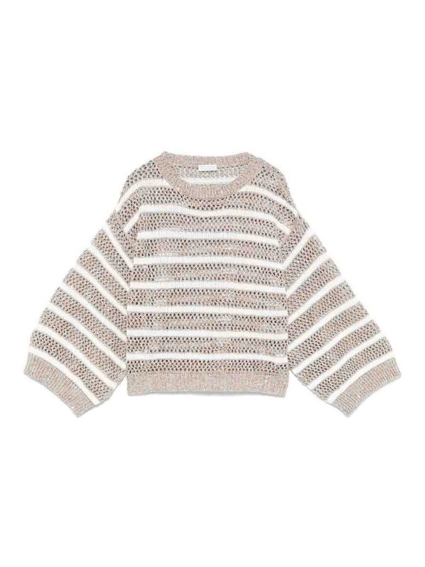 Brunello Cucinelli Pull Col Rond - Beige