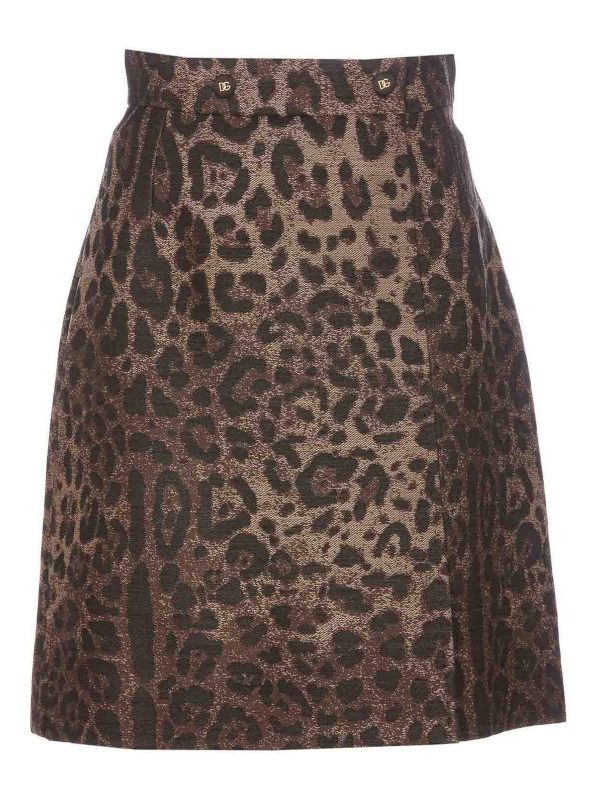 Dolce & Gabbana Jupe Midi - Marron