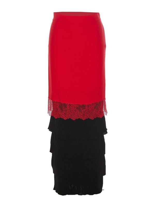 Moschino Jupe Longue - Rouge