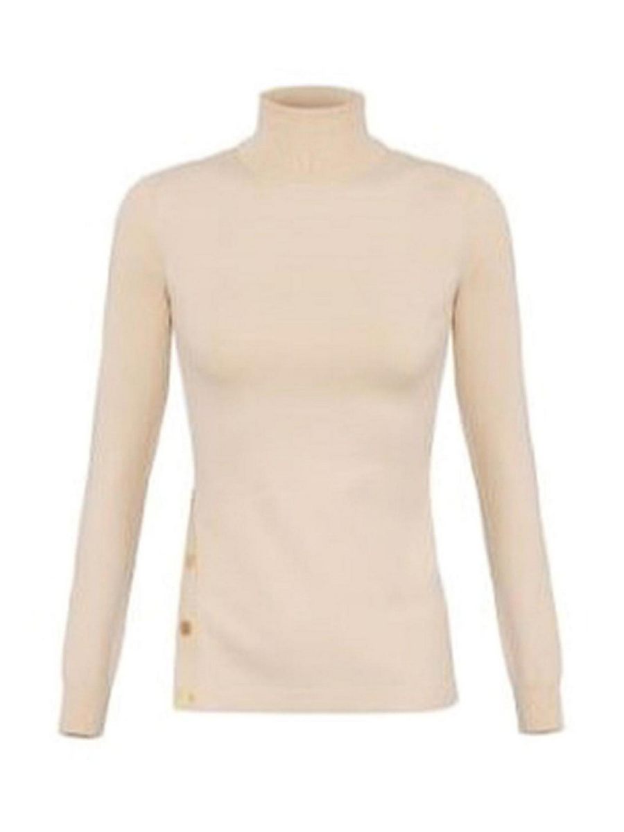 Elisabetta Franchi Pull Col Rond - Blanc