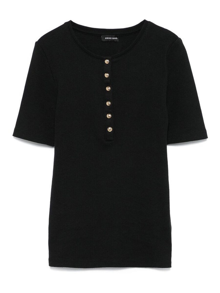 Anine Bing Pull Col Rond - Noir
