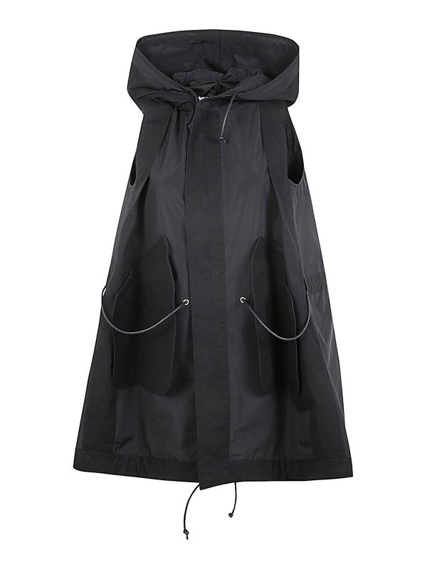 Sacai Manteau Rembourré - Noir