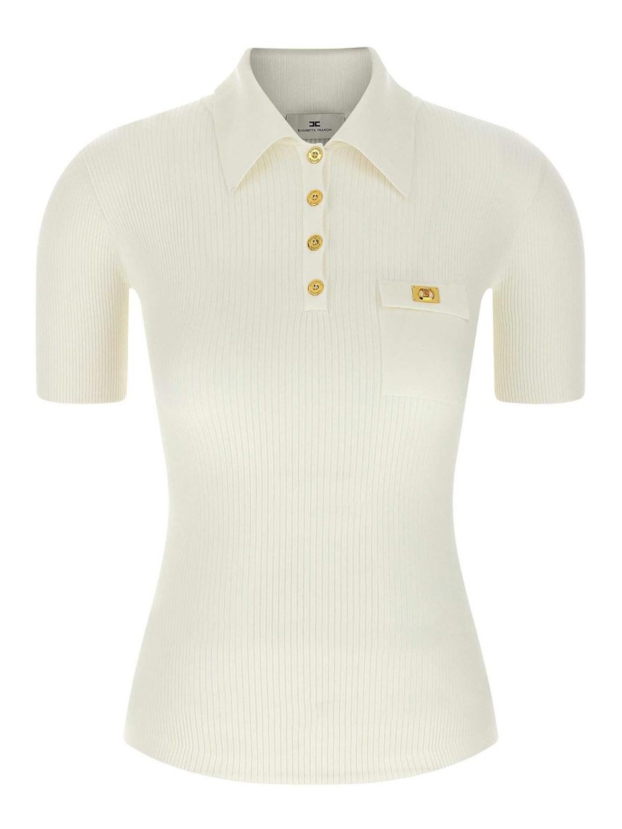 Elisabetta Franchi Polo - Blanc