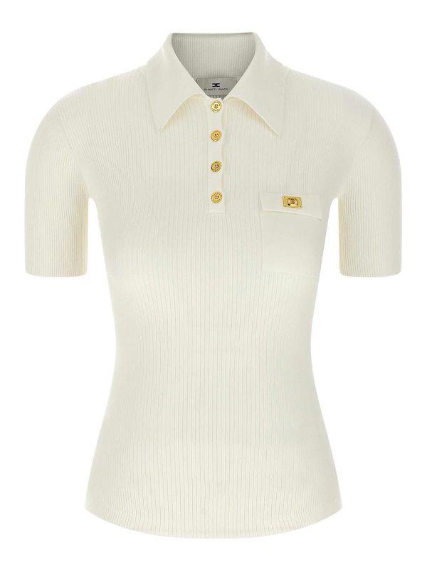 Elisabetta Franchi Polo - Blanc