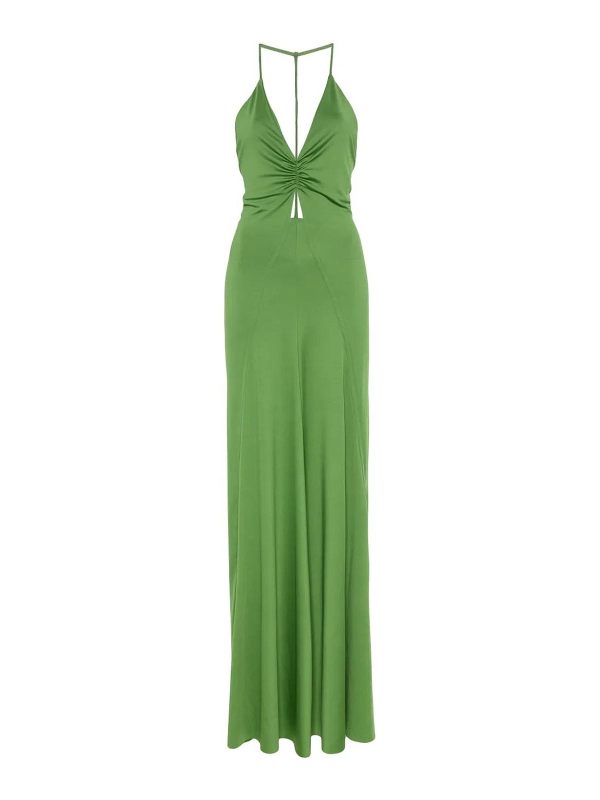 Victoria Beckham Robe Au Genou - Vert