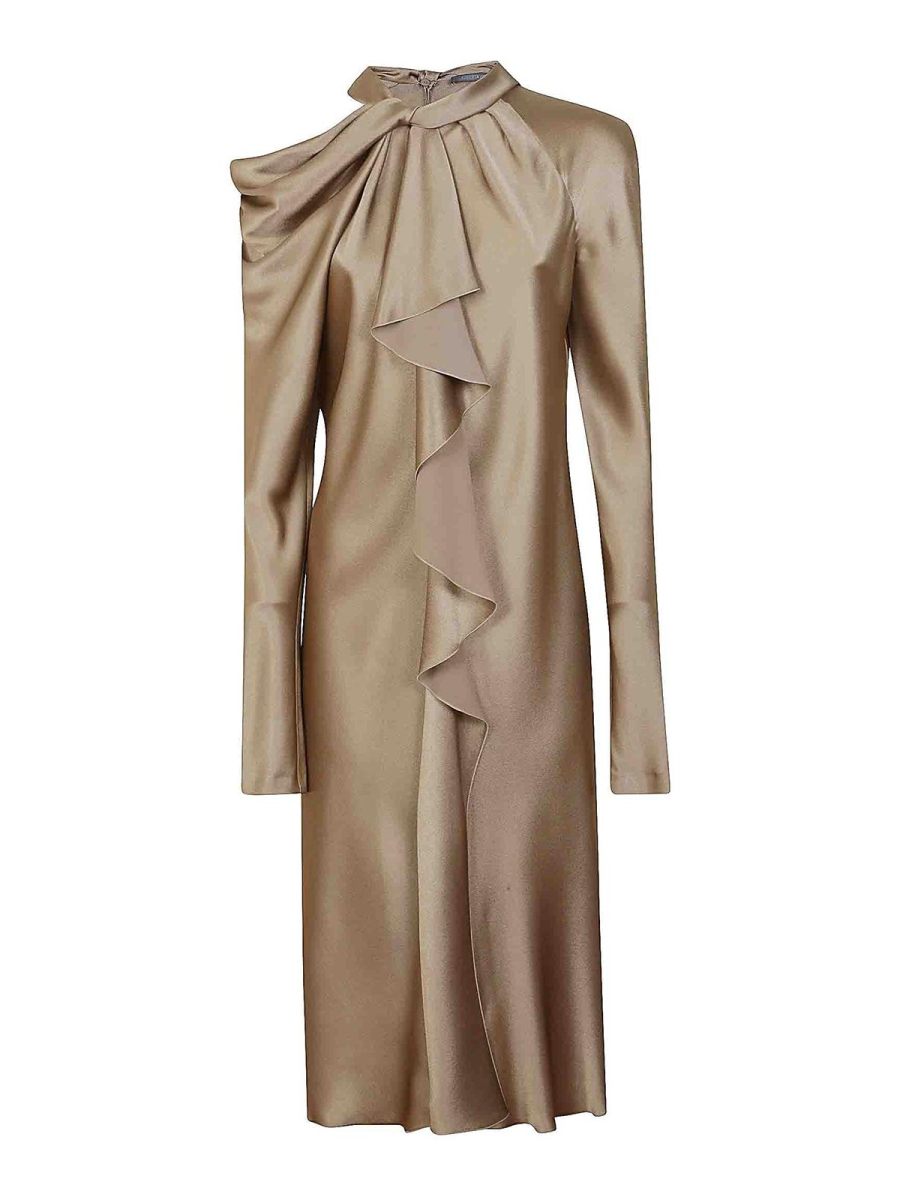 Alberta Ferretti Robe De Soirée - Beige