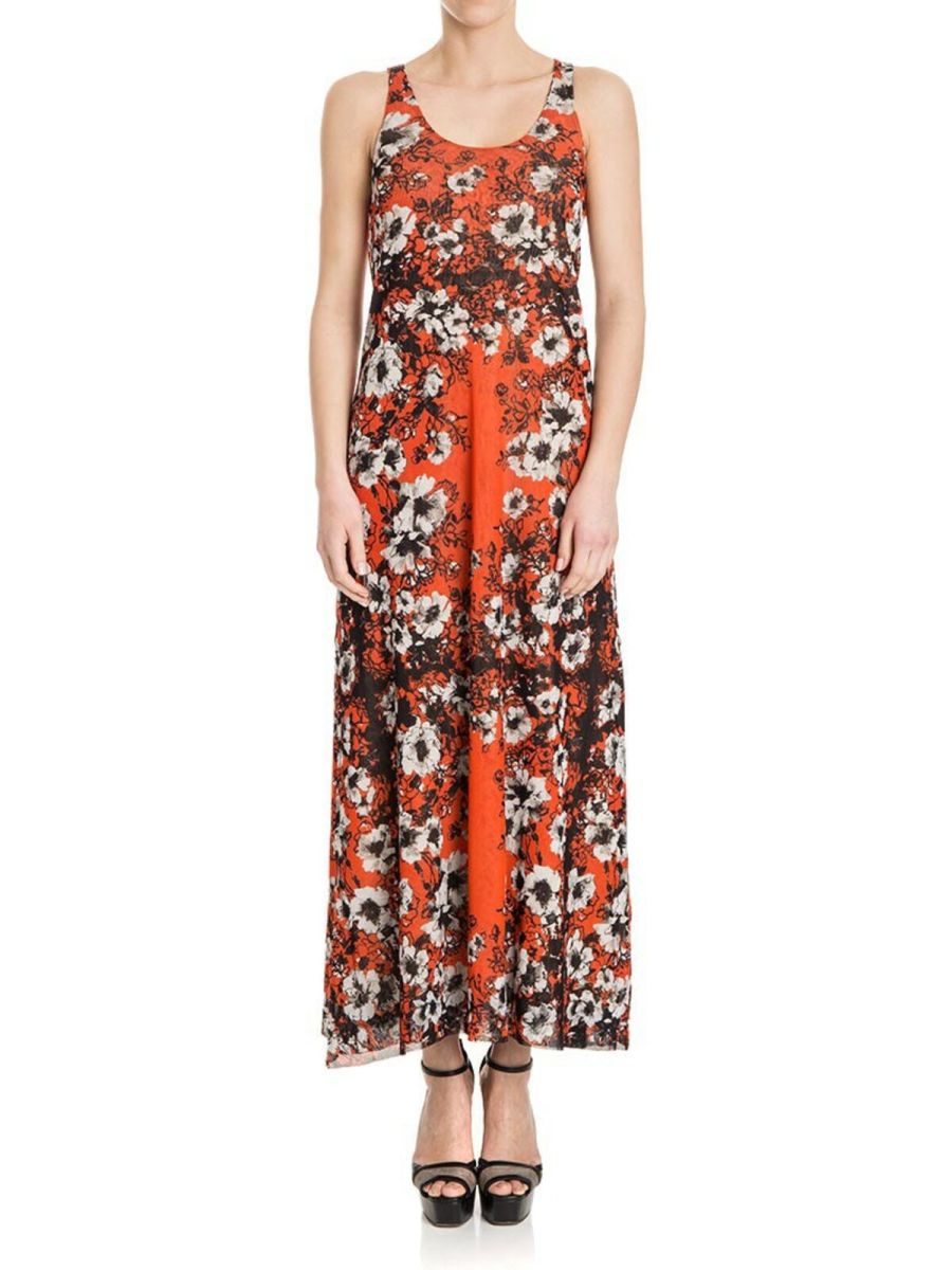 Fuzzi Robe Au Genou - Orange