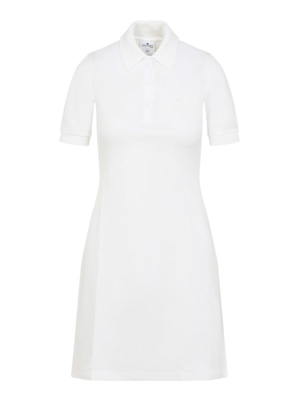 Courreges Robe Au Genou - Beige