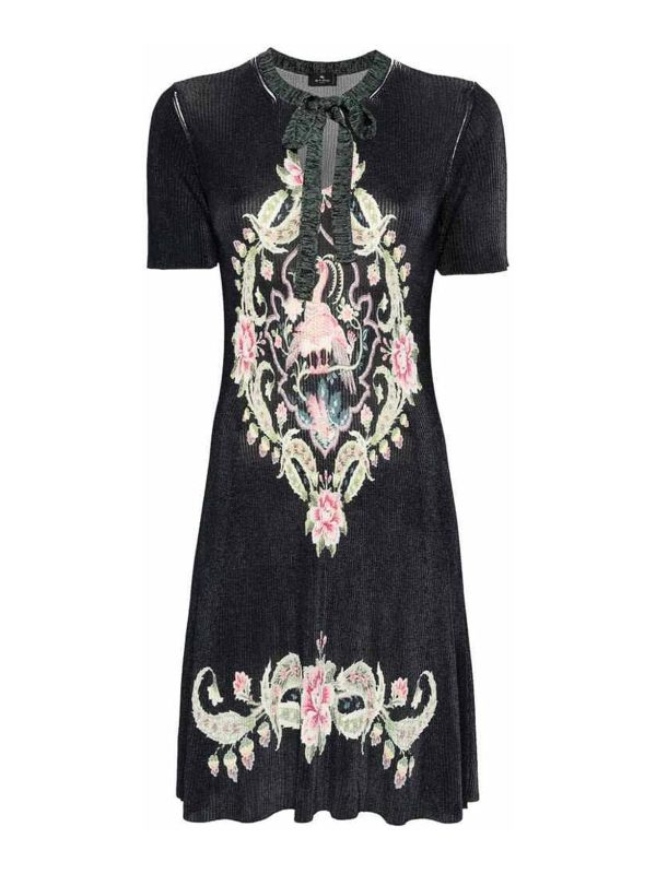 Etro Robe Au Genou - Noir