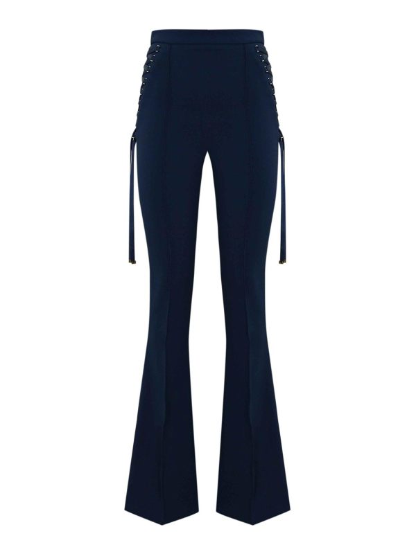 Elisabetta Franchi Pantalons Décontractés - Bleu