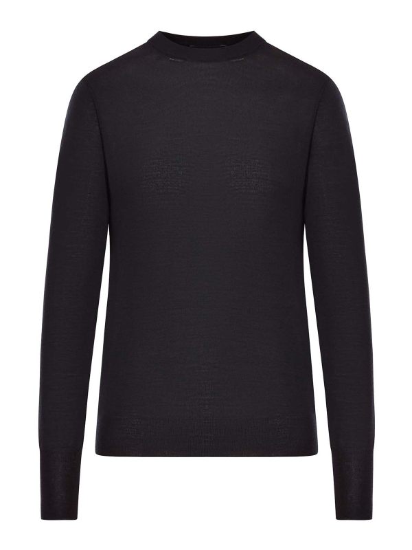 Roberto Collina Pull Col Rond - Noir