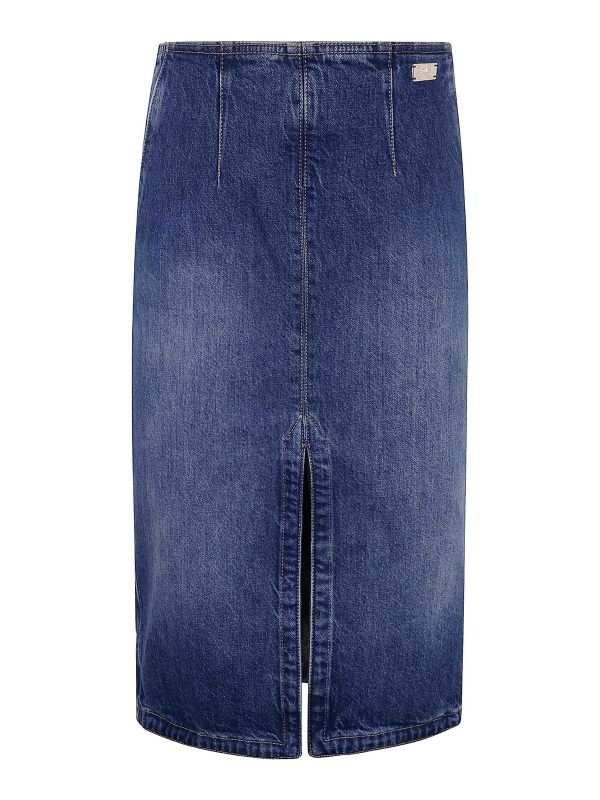 Elisabetta Franchi Jupe Midi - Bleu
