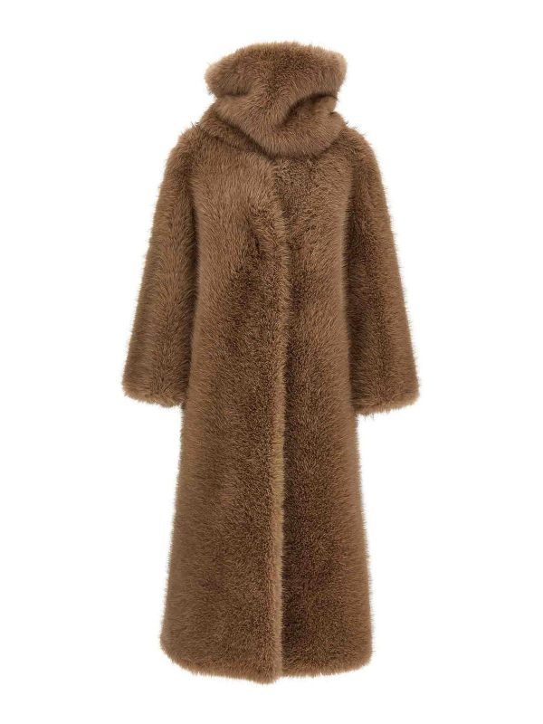 B & B Couture Manteau Court - Marron