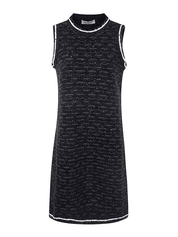 D. Exterior Robe Au Genou - Noir