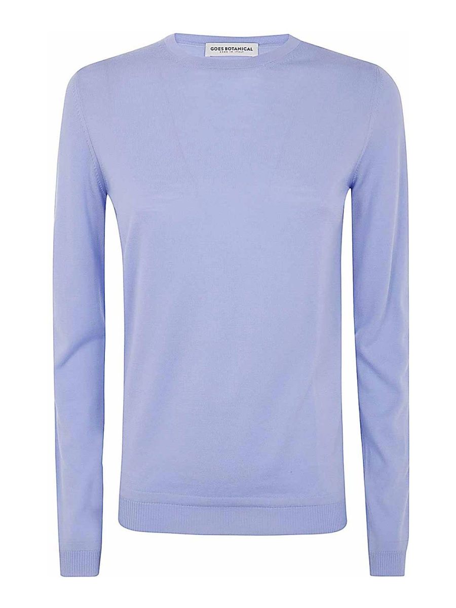 Goes botanical Pull Col Rond - Bleu