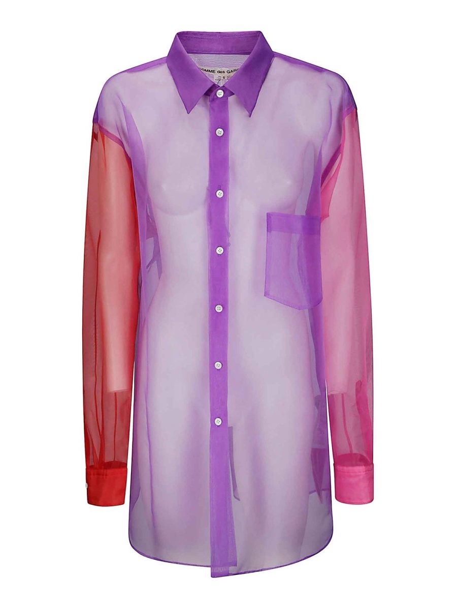 Comme Des Garcons Blouse - Violet