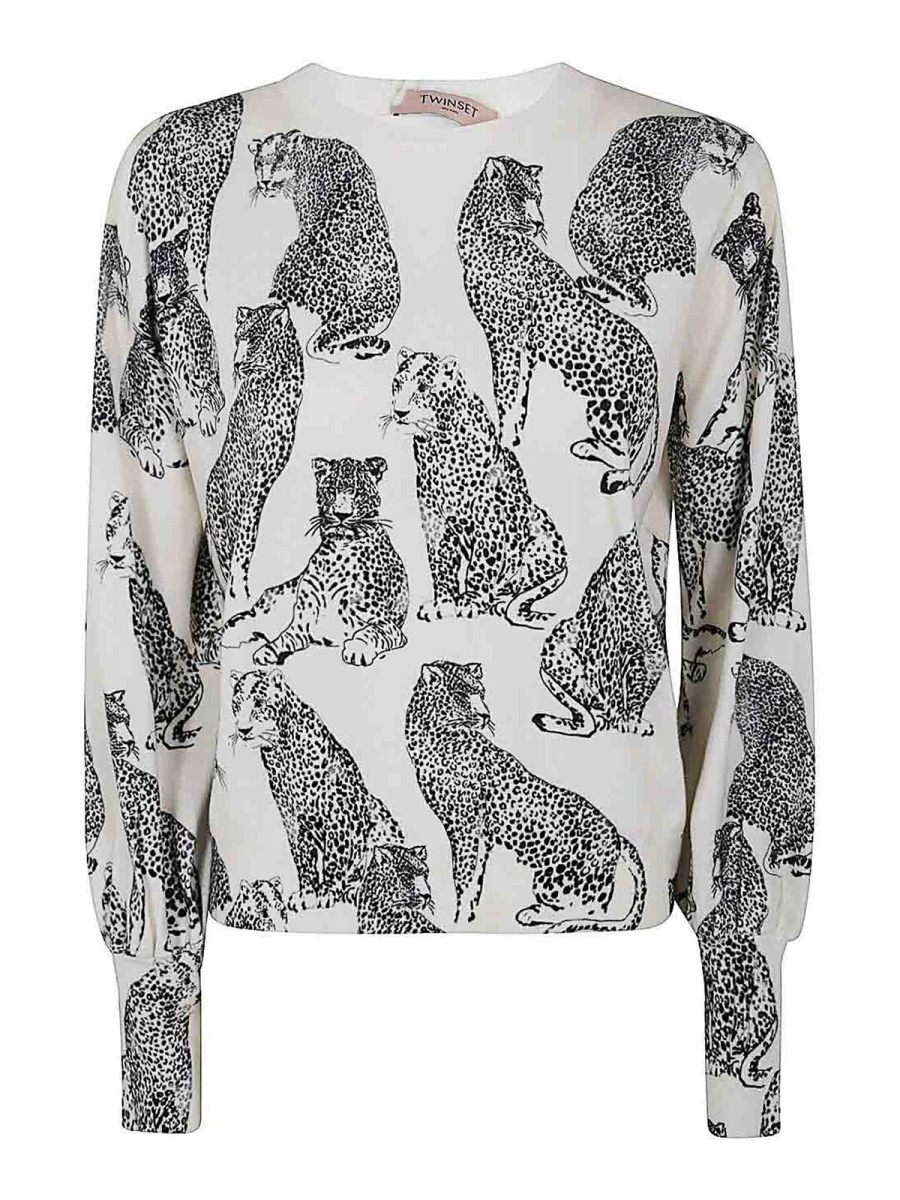 Twinset Pull Col Rond - Noir