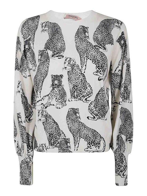 Twinset Pull Col Rond - Noir