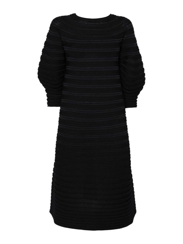 Pleats Please Issey Miyake Maxi Robe - Noir
