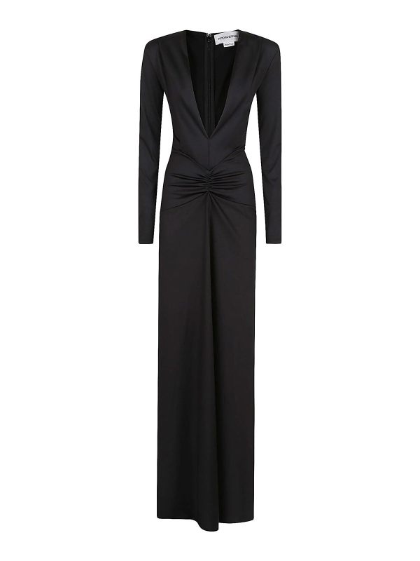 Victoria Beckham Robe Au Genou - Noir