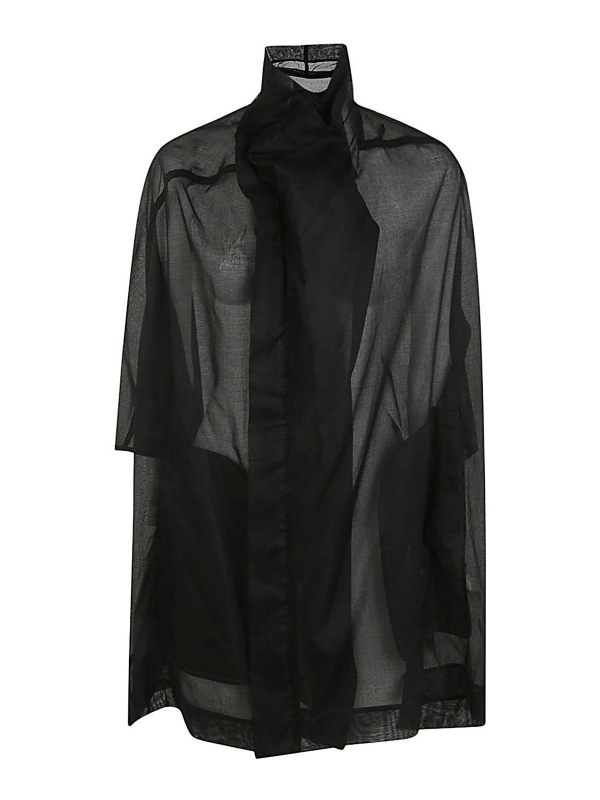 Rick Owens Manteau Court - Noir