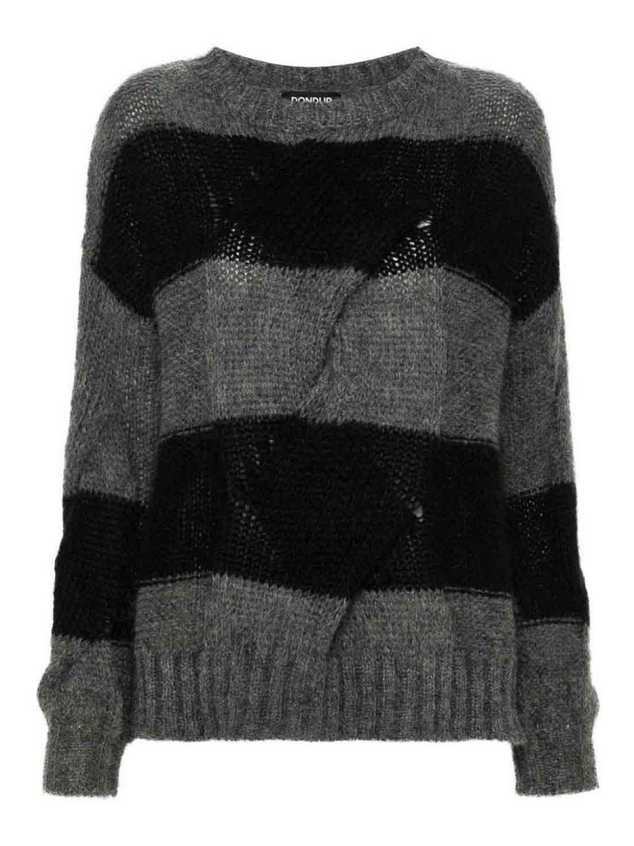 Dondup Pull Col Rond - Gris