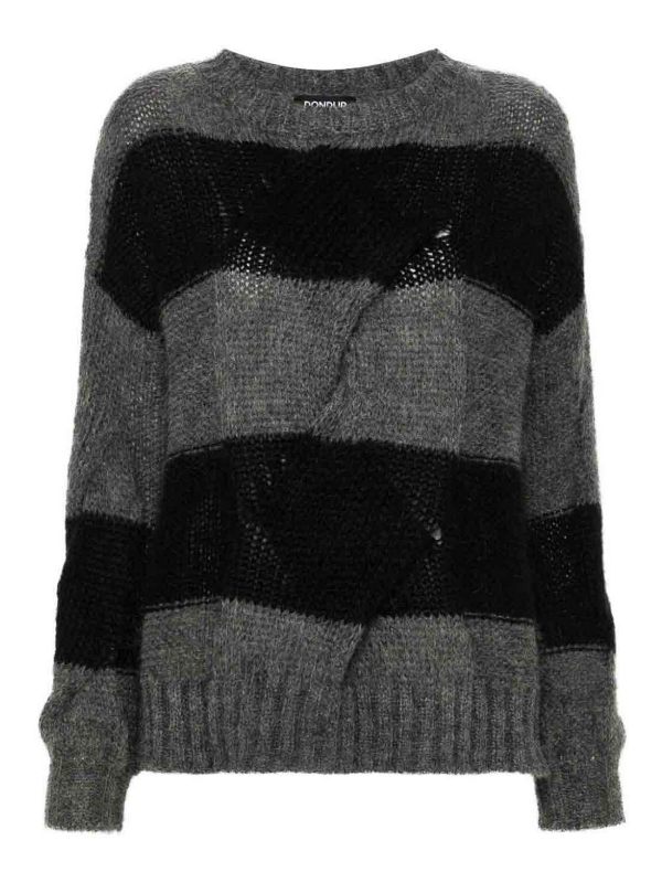 Dondup Pull Col Rond - Gris