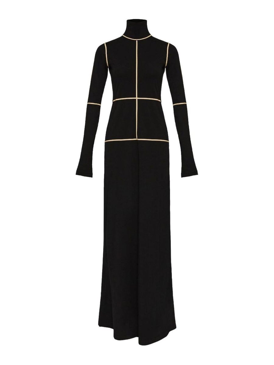 MM6 Maison Margiela Robe Au Genou - Noir