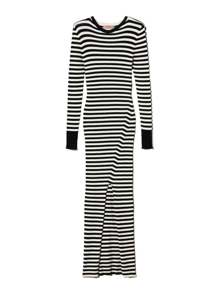 Twinset Robe Au Genou - Noir